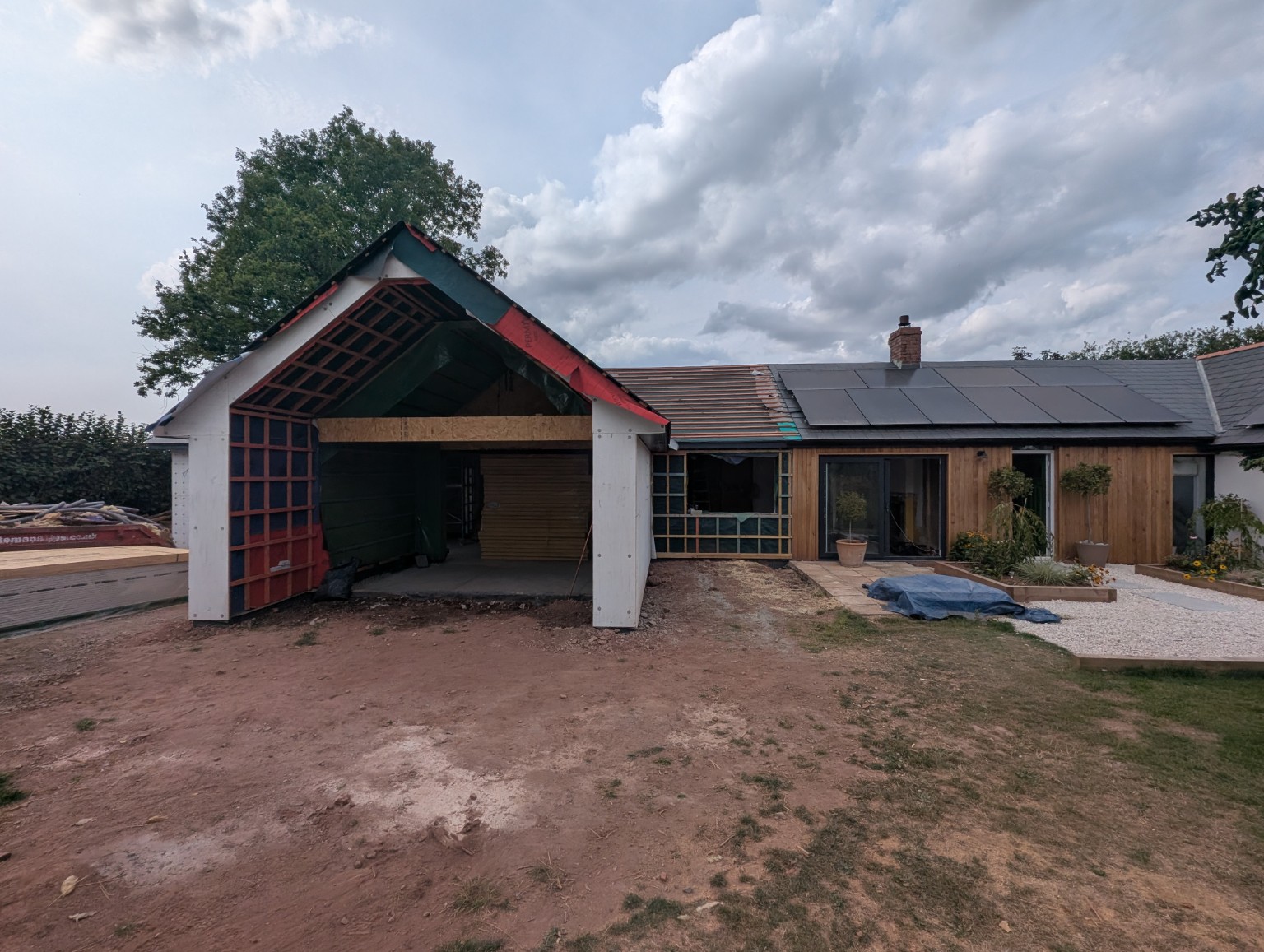 Large extension in progress