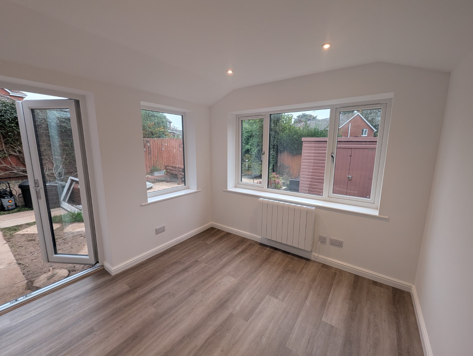 Finished extension interior